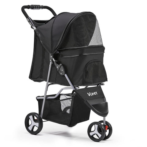 I.Pet 3 Wheel Stroller Black Dog Strollers