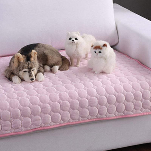 Washable Summer Cooling Dog Mat Pet Beds