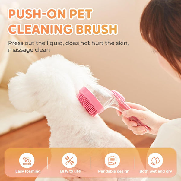 Pet Dog Bath Brush Cat Silicone Massage Shower Tool For Dogs Supplies Dog Grooming
