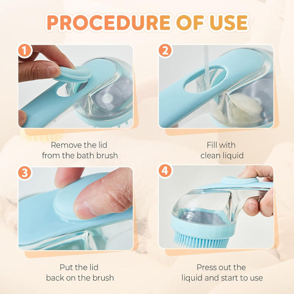 Pet Dog Bath Brush Cat Silicone Massage Shower Tool For Dogs Supplies Dog Grooming