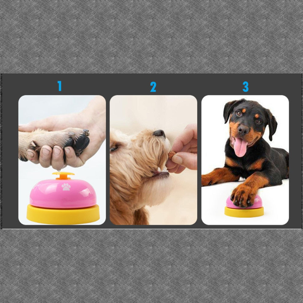 Pet Training Dinner Bell Paw Presser Dog Reminder Feeding