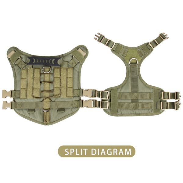 Pet Accessories Dog Harness Tactical Vest Outdoor Training Walking Harnesses