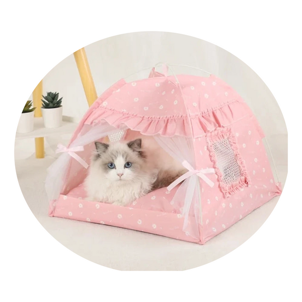 Pet Beds Pet Tent Bed For Cats Warm Cushions Sofa Basket Beds Winter Clamshell Kitten Tents