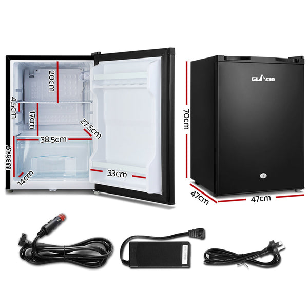 Glacio Camping 80L Portable Fridge Cooler Upright 12V/24V/240V Mini Fridges
