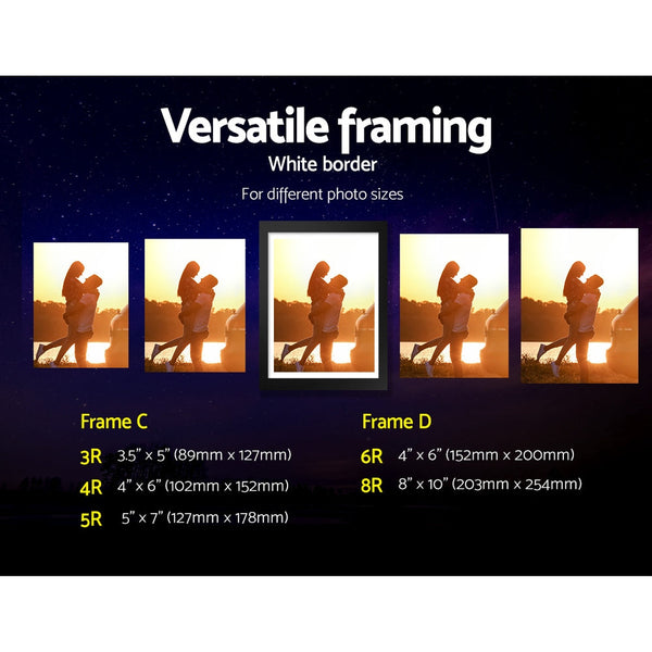 Artiss 26Pcs 8X10in 5X7in 4X6in 3.5X5in Hanging Wall Black Photo Frames