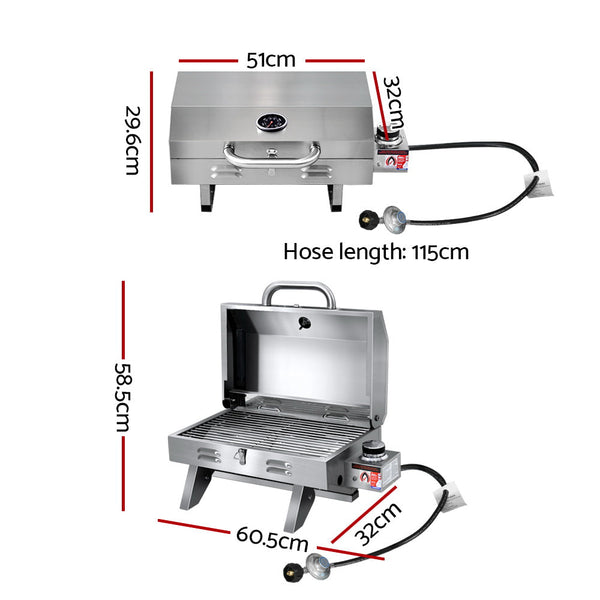 Grillz Portable Gas Bbq Heater