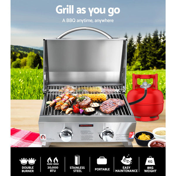 Grillz 2 Burner Gas Bbq Barbecues Grills & Smokers