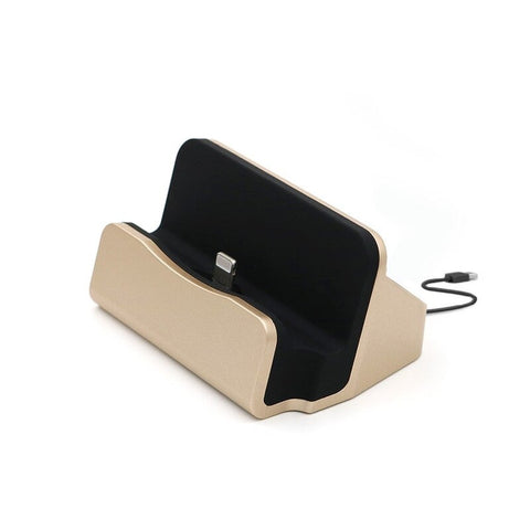 Mobile Phone Charging Stand Holder Adjustable Dock For Iphone4 5 6 Gold