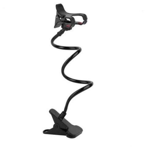 Phone Holder Universal 360 Rotating Flexible Long Arm Lazy Black Mounts & Holders