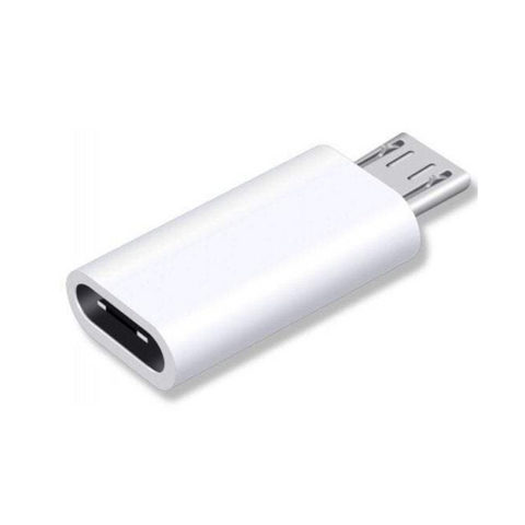 Phone Chargers Cables Type Usb To Micro Adapter Converter Data Sync Charging Connector White