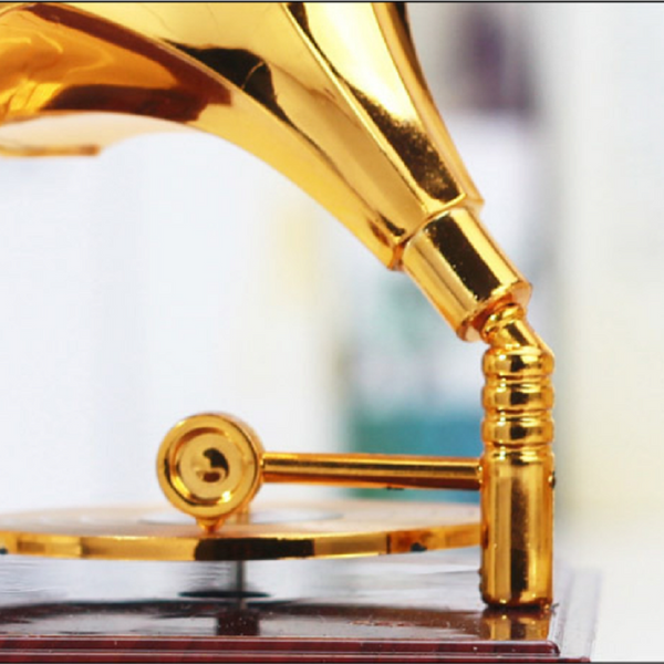 Creative Ancient Phonograph Music Box Brown Boxes Jars & Tins