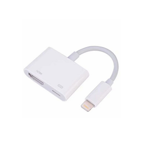Photography Videography 1080P Hd For Lightning To Wired Tv Display Dongle Iphone Hdmi Adapter Cable Digital Av And Sync Screen Connector Compatible With Mobile Phones Tablets Pod Touch White