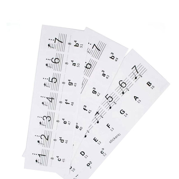 Piano Stickers Up To Key Set Removable Music Keyboard Label Piano Accessories
