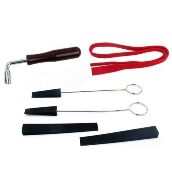 Piano Accessories Piano Tuning Lever Tools Kit Mute Hammer Diy Set 6Pcs Black
