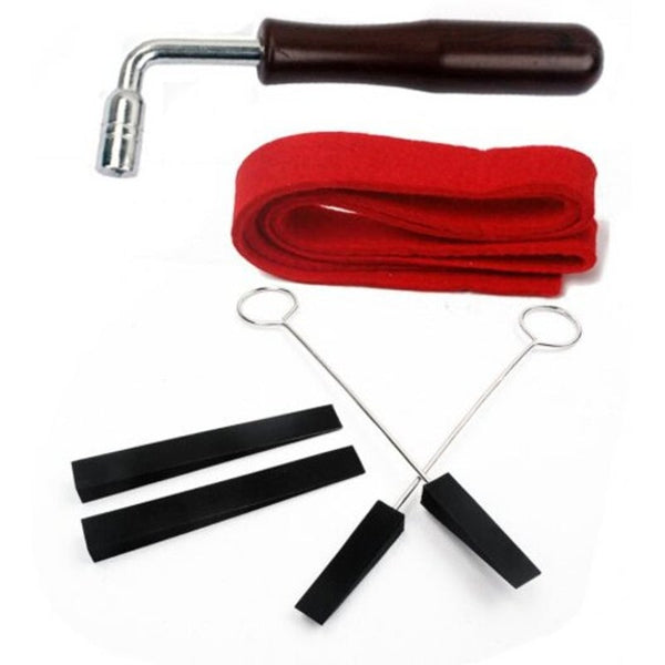 Piano Accessories Piano Tuning Lever Tools Kit Mute Hammer Diy Set 6Pcs Black