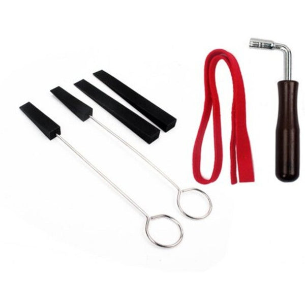 Piano Tuning Lever Tools Kit Mute Hammer Diy Set 6Pcs Black Piano Accessories
