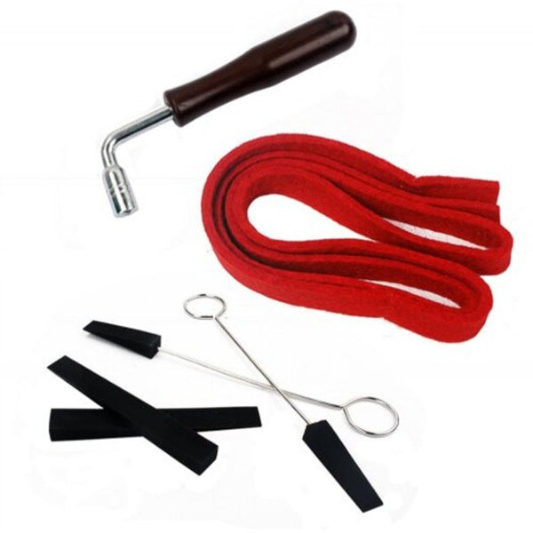 Piano Tuning Lever Tools Kit Mute Hammer Diy Set 6Pcs Black Piano Accessories