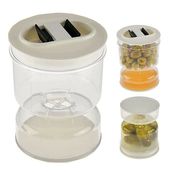 Other Kitchen Gadgets Pickle Olive Hourglass Jar Can Dry And Wet Separate Container Olives Food