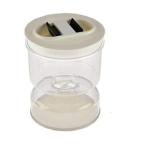 Pickle Olive Hourglass Jar Can Dry And Wet Separate Container Olives Food Other Kitchen Gadgets