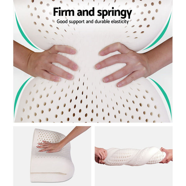 Giselle Set Of 2 Natural Latex Pillow Pillows