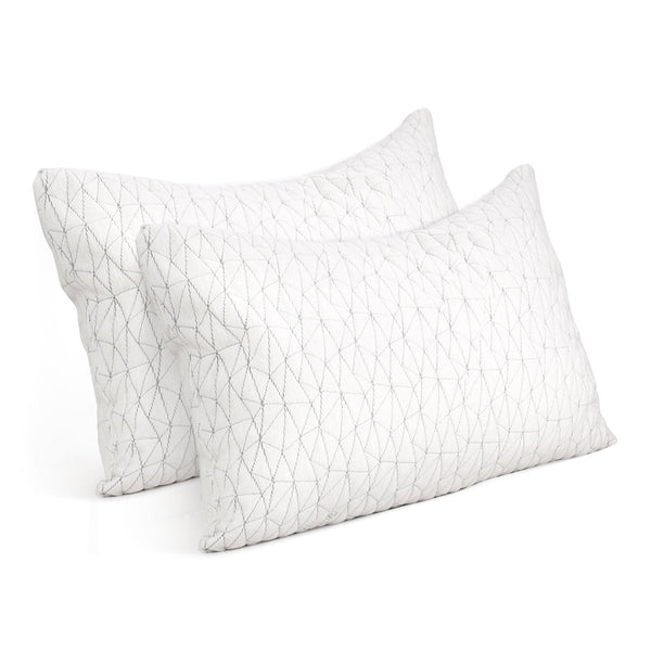Giselle Set Of 2 Rayon King Memory Foam Pillow Pillows