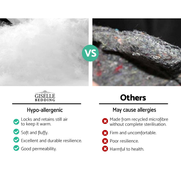 Giselle Set Of 4 Medium & Firm Cotton Pillows