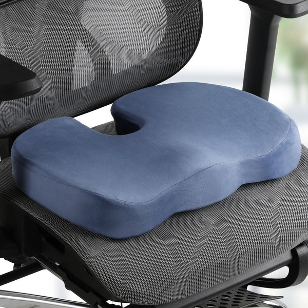 Giselle Seat Cushion Memory Foam Pillow Back Chair Pad Blue Seat & Posture Cushions