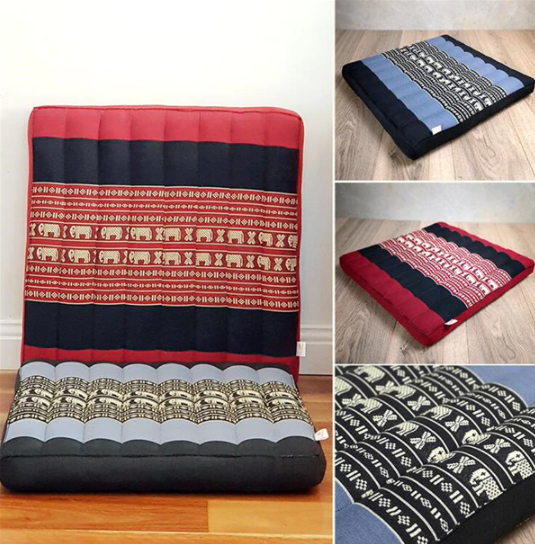Red Or Blue Thai Design Meditation Cushion Comfortable Kapok Filling Floor Seat Cushions & Decorative Pillows