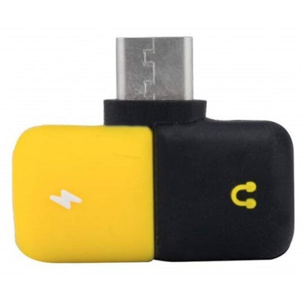 Capsule-Shaped Type To Earphone 3.5Mm Audio Cable Charger Adapter Splitter