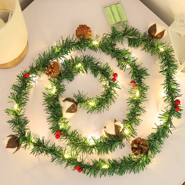 Pine Cone String Christmas Fairy Lights Tree Decor Lamp Seasonal Decorations