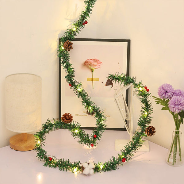 Pine Cone String Christmas Fairy Lights Tree Decor Lamp Seasonal Decorations