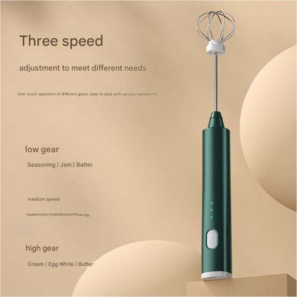 Pink Cordless Egg Beater & Cream Whipper Usb Powered Hand Mixer (Balloon Head) Handheld Mixers