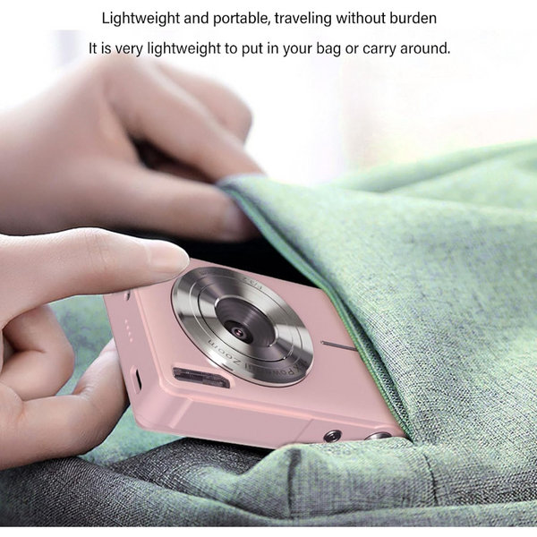 Elosung Pink Dc403 Digital Camera Bundle Fixed Focus 2.4 Inch Screen 32Gb Memory Card Included Digital Cameras