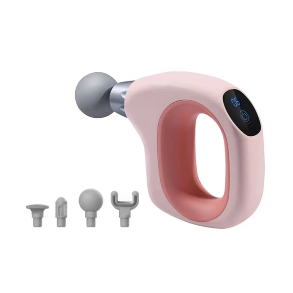 Pink Handheld Massage Gun Compact And Portable Adjustable Speed For Muscle Relief Massagers