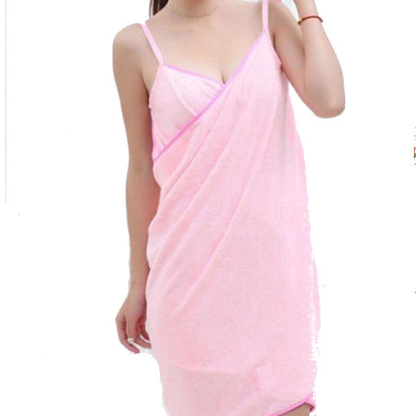 Pink Or Puple Bath Towel Dress Home Luxury Self Care Relaxation