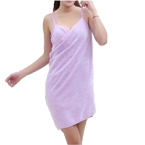 Pink Or Puple Bath Towel Dress Home Luxury Self Care Relaxation Towels & Washcloths