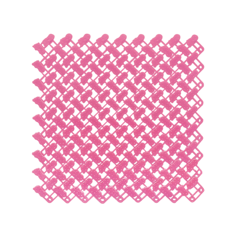 Splicing Mat Pink 25 Centimetre Diy Non Slip Bathroom Mesh Drainage Carpet Door Mats & Floor Mats