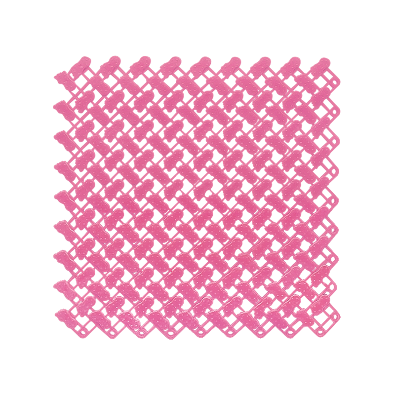 Splicing Mat Pink 25 Centimetre X 20 Pieces Non Slip Bathroom Door Mats & Floor Mats