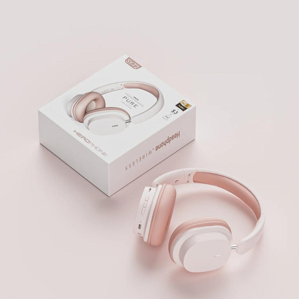Pink Bluetooth Sy T2 Noise Reduction Wireless Microphone Headset For Mobile Accessories Headsets