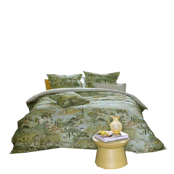 Pip Studio Toscana Green Cotton Quilt Cover Set Quilt Covers