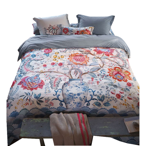 Pip Studio Tree Of Life White 100% Cotton Quilt Cover Set Quilt Covers