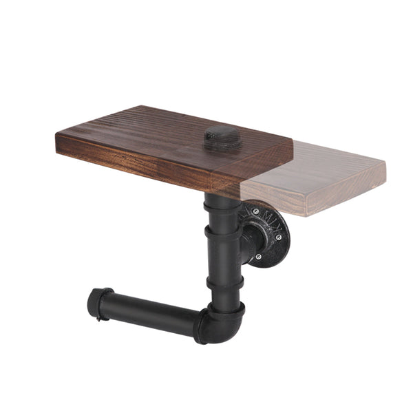 Wall Shelves Artiss 1X Paper Holder Industrial Pipe Shelf Diy Vintage Brackets