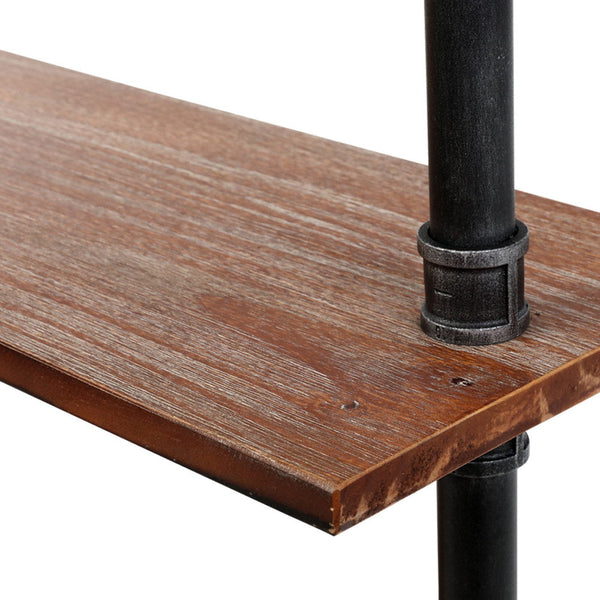 Artiss Wall Shelves Display Bookshelf Rustic Diy Pipe Shelf Brackets Bookshelves