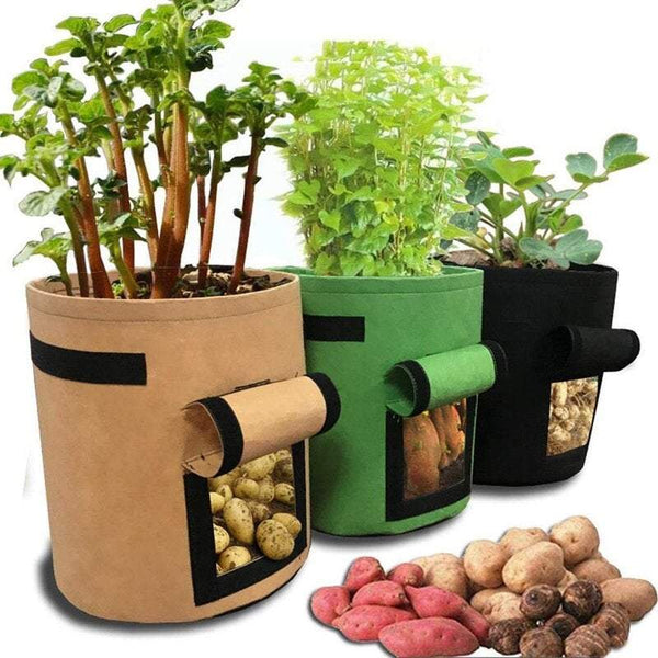 Home Garden Water Resistant Potato Plant Grow Vegetable Growing Bags Baskets Pots Window Boxes