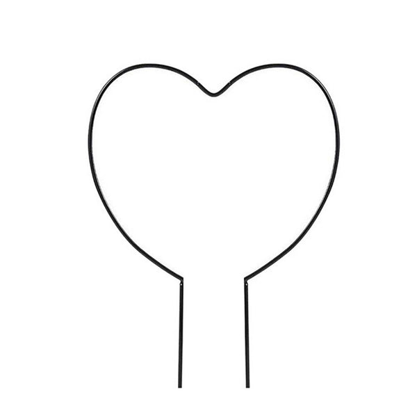 Iron Plant Trellis Climbing Plants Flower Support Heart Round Shaped Garden Plant Ties & Supports