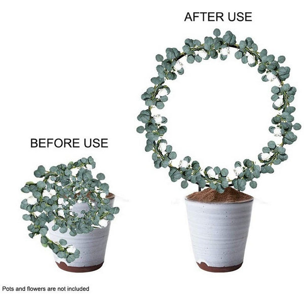 Iron Plant Trellis Climbing Plants Flower Support Heart Round Shaped Garden Plant Ties & Supports