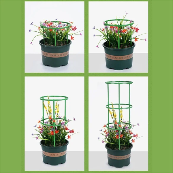Plant Support Pile Garden Semicircle Flower Stand Cage Grow Fixing Rod Plant Ties & Supports