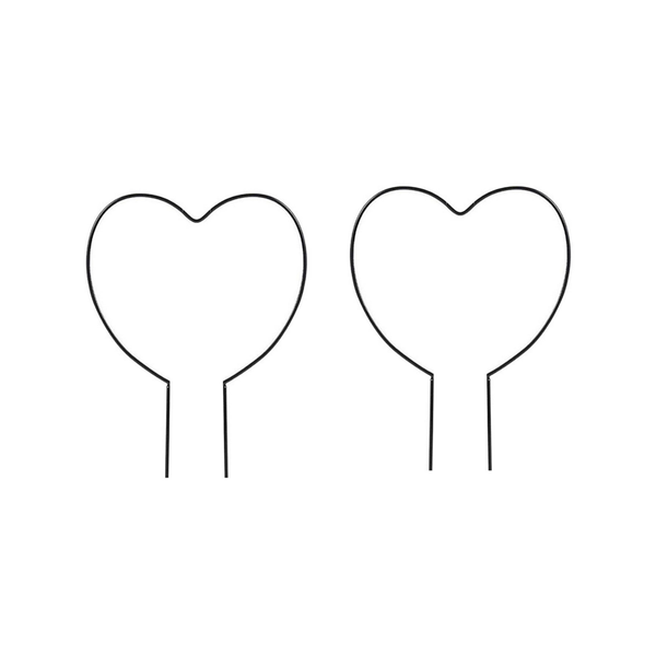 Plant Ties & Supports Iron Plant Trellis Climbing Plants Flower Support Heart Round Shaped Garden