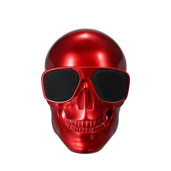 Creative Mini Skull Skeleton Speakers Portable Wireless Bluetooth Red Audio Docks & Mini Speakers