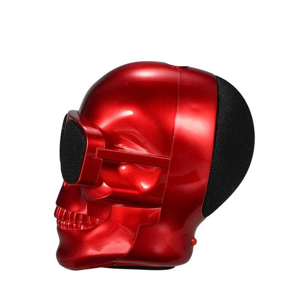 Creative Mini Skull Skeleton Speakers Portable Wireless Bluetooth Red Audio Docks & Mini Speakers